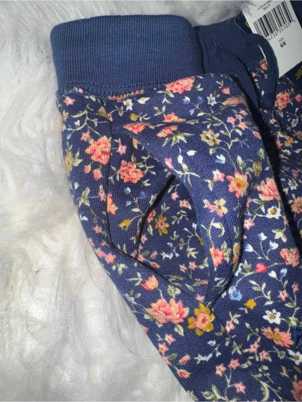 Girls Navy Floral Hoodie and coordinating joggers by Polo Ralph Lauren set